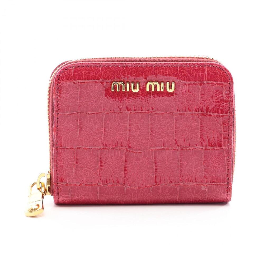 Miu Miu Miu wallet, coin purse, leather, women's, pink